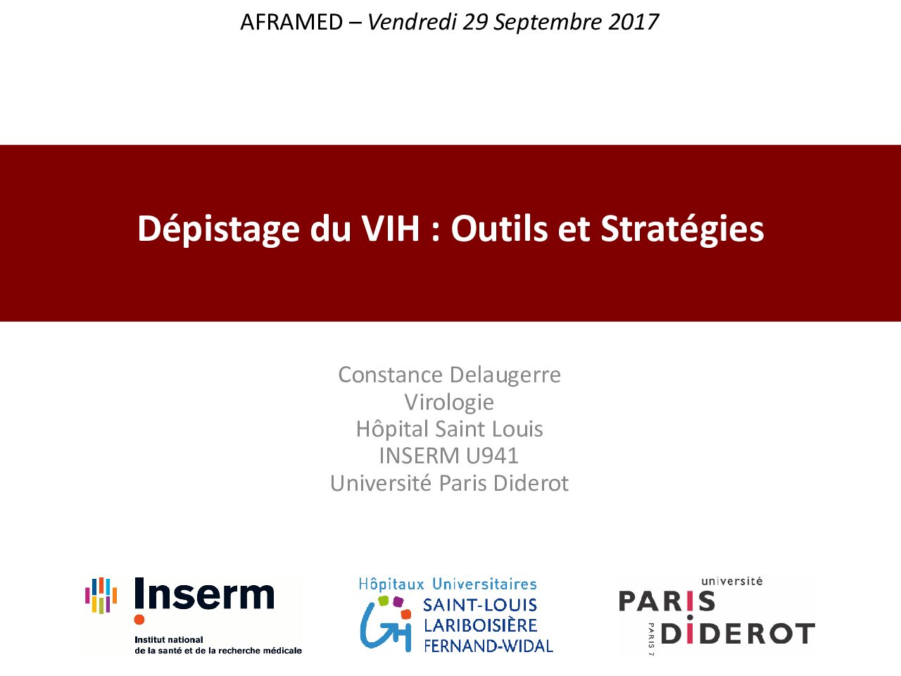 Dépistage du VIH - outils et stratégies