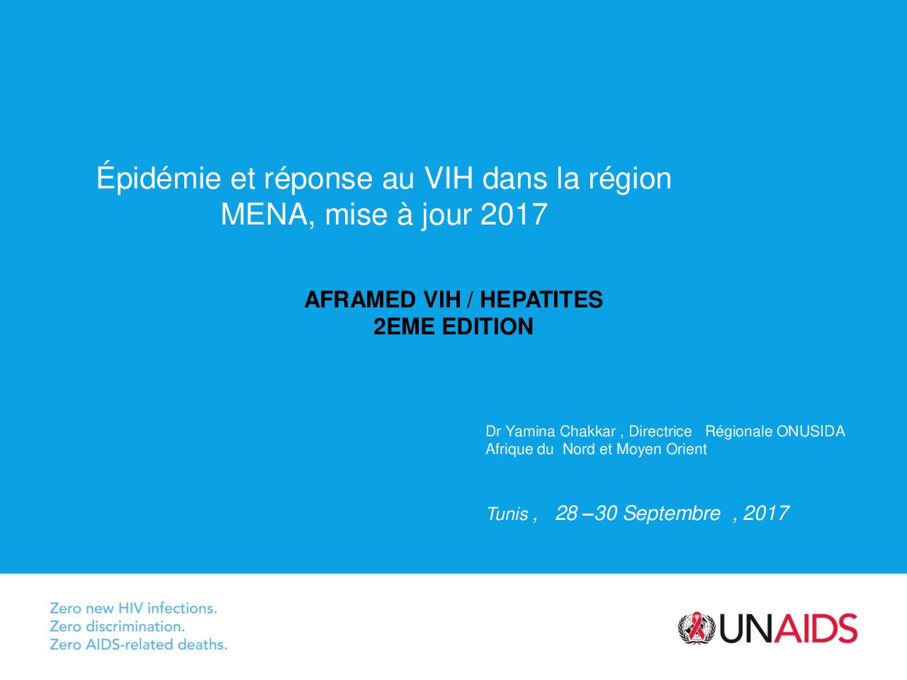 Épidémie et réponse au VIH dans la région MENA, mise à jour 2017