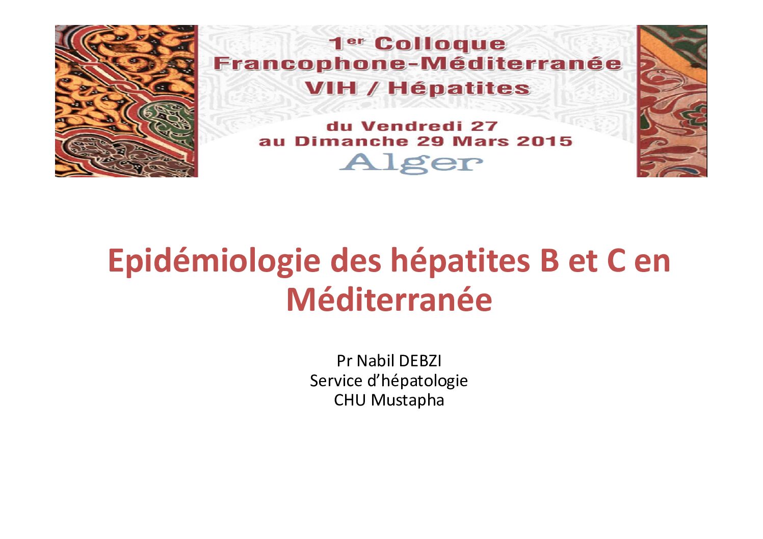 Épidémiologie des hépatites B et C en Méditerranée