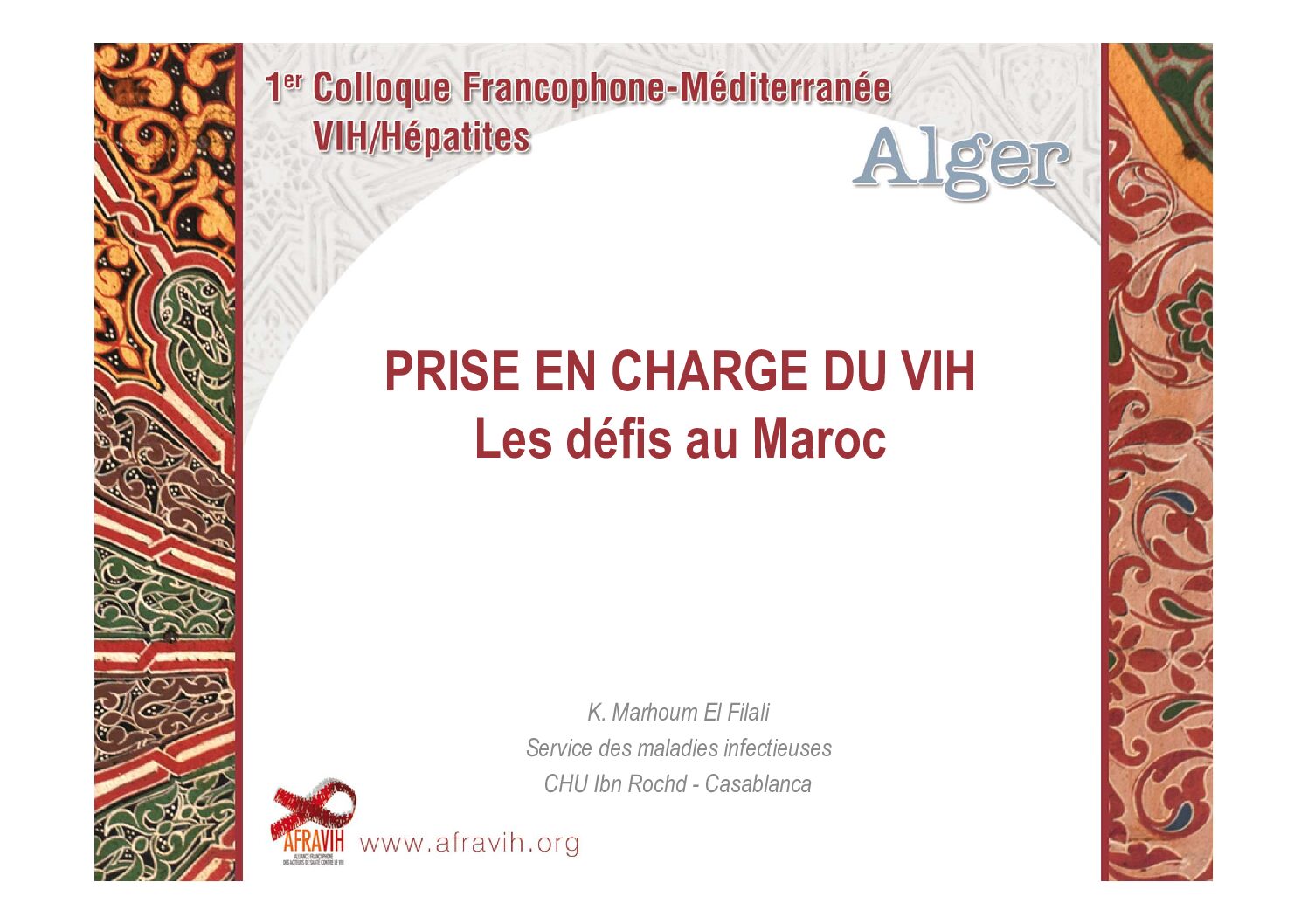 Prise en charge du VIH - les défis au Maroc