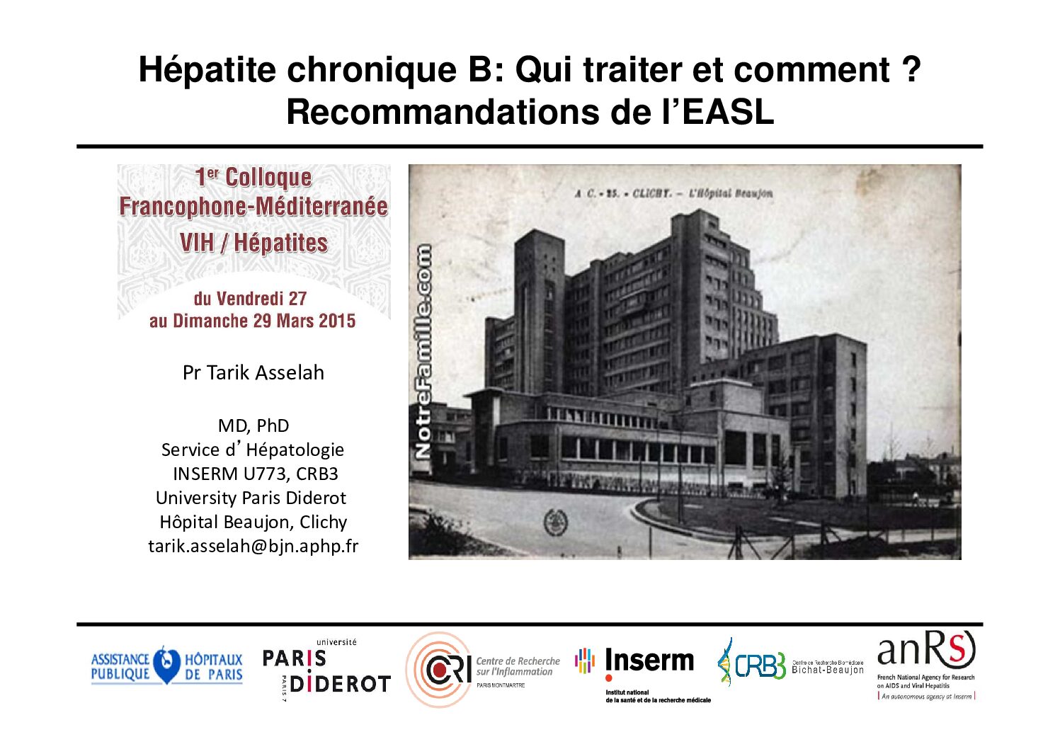 Recommandations EASL