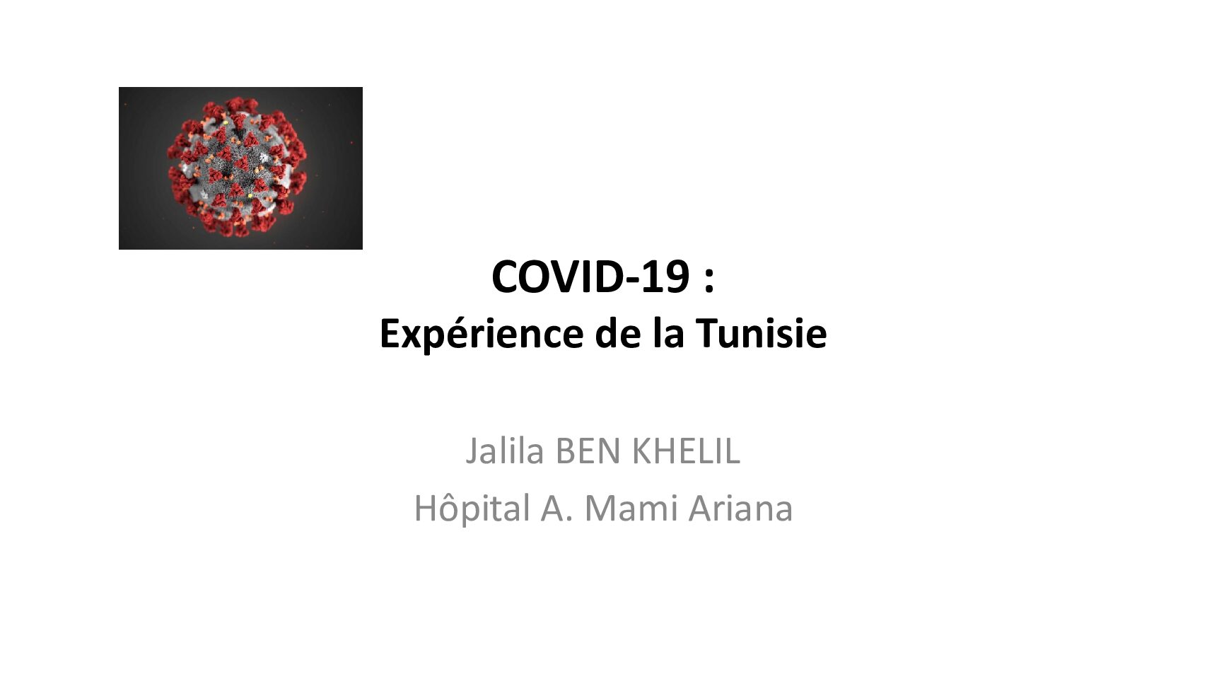 COVID-19 - expérience de la Tunisie