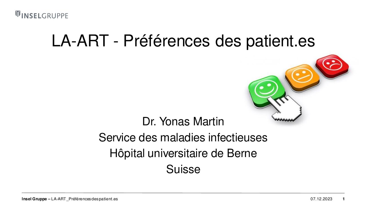 III. Préférences des patients