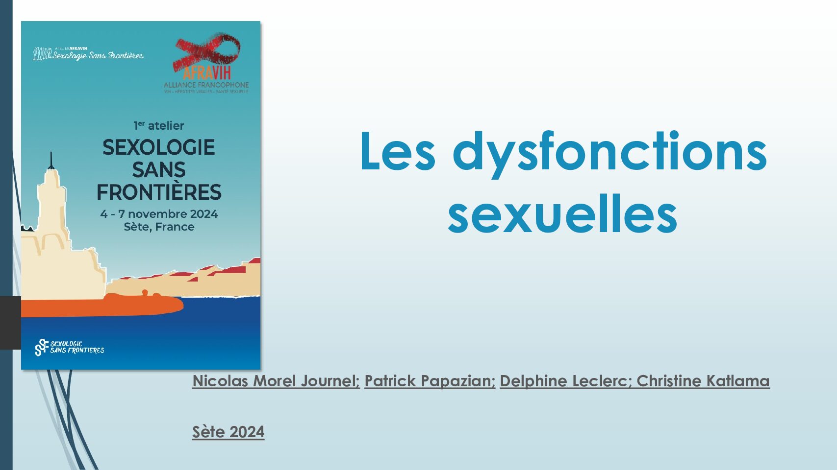 Les dysfonctions sexuelles